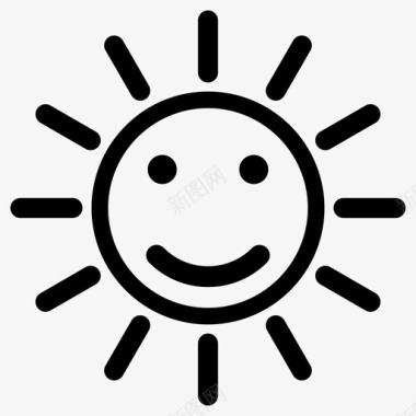 阳光微笑夏天图标图标