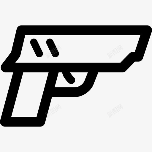 警用枪警用直系枪图标svg_新图网 https://ixintu.com 警用枪 警用直系枪