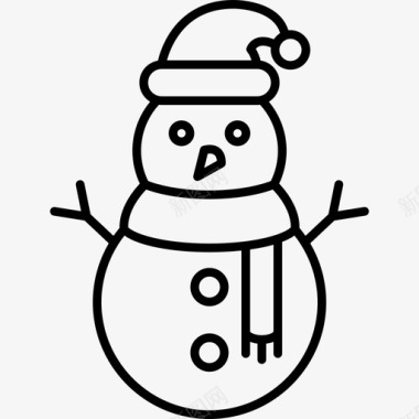 雪人圣诞线工艺品图标图标