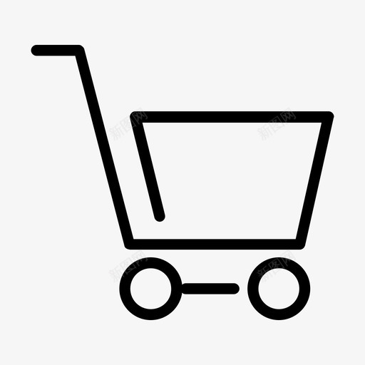 购物车购买商业图标svg_新图网 https://ixintu.com 商业 简单混合线图标 购买 购物车