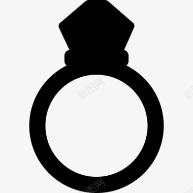 结婚戒指时尚图标图标