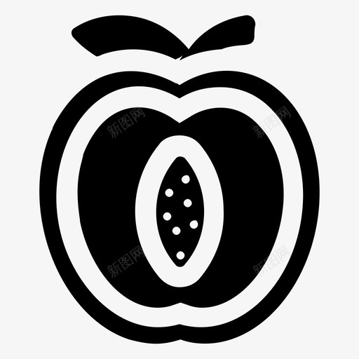 桃子多汁水果桃子汁图标svg_新图网 https://ixintu.com 多汁水果 桃子 桃子汁 食物和礼物雕文图标