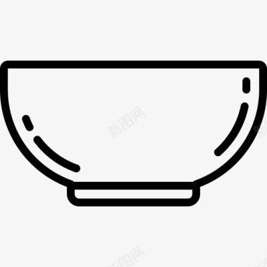 碗烹饪线工艺线状图标图标