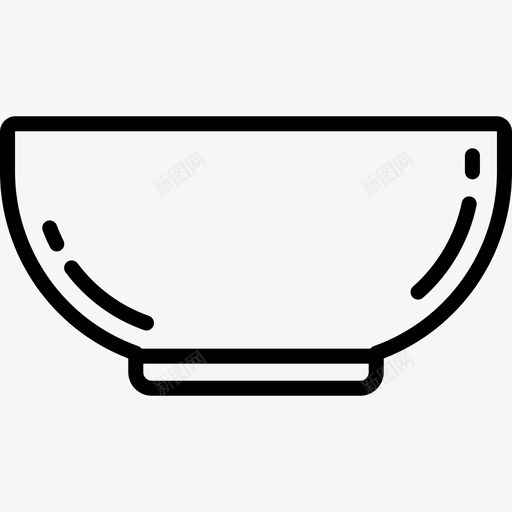 碗烹饪线工艺线状图标svg_新图网 https://ixintu.com 烹饪线工艺 碗 线状