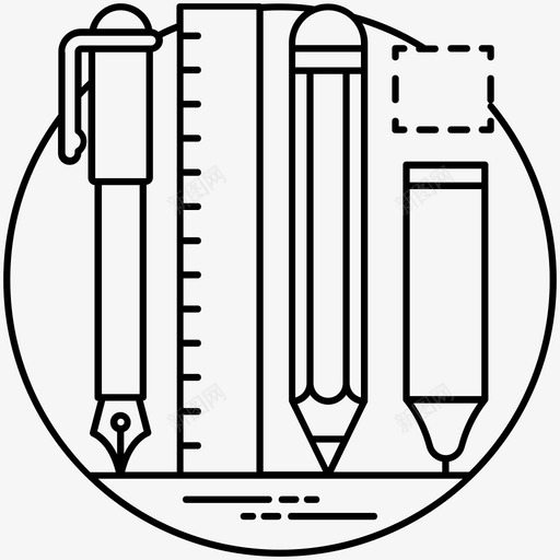 工具绘图工具画笔图标svg_新图网 https://ixintu.com 文具 画笔 绘图工具 设计和开发线向量图标 设计工具 铅笔