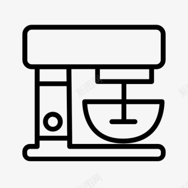 搅拌机厨师食物图标图标