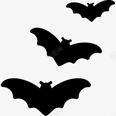 蝙蝠万圣节派对图标图标