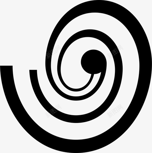 螺旋形圆形旋转图标svg_新图网 https://ixintu.com 圆形 旋转 旋风 蜗牛壳 螺旋形
