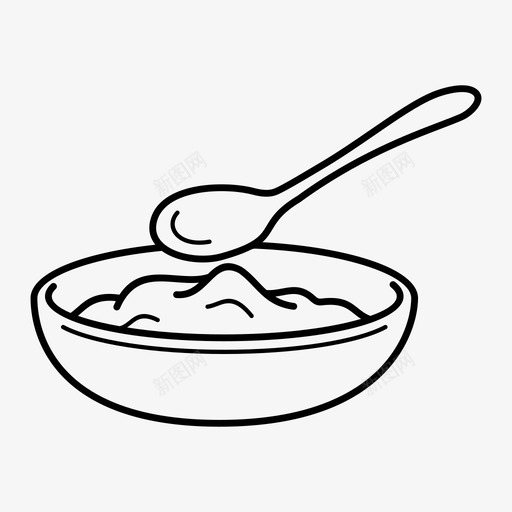 婴儿碗婴儿喂养食物图标svg_新图网 https://ixintu.com 勺子 婴儿喂养 婴儿碗 食物