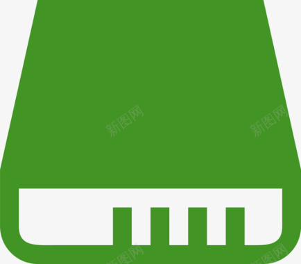 磁盘 －绿色图标