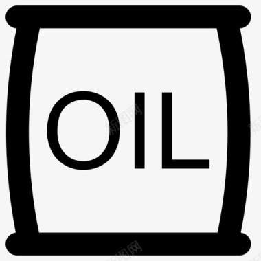 石油工业元素大胆的圆形图标图标