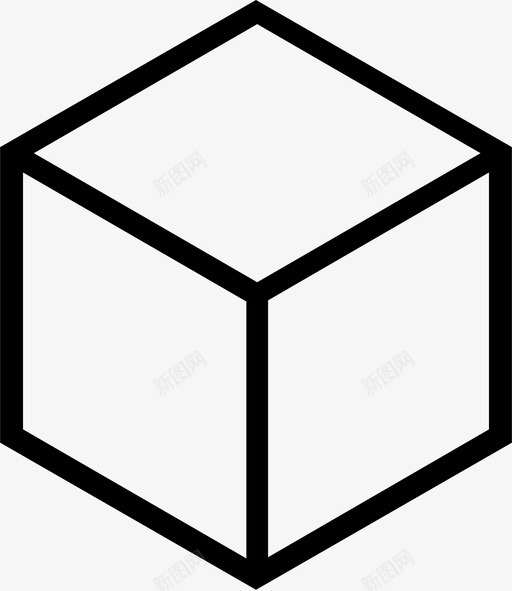 立方体长方体几何形状图标svg_新图网 https://ixintu.com 几何形状 包装 立方体 长方体