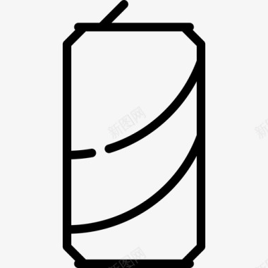汽水罐烧烤线工艺直系图标图标