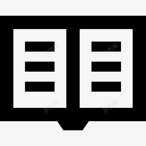 书籍教育网络导航填充图标svg_新图网 https://ixintu.com 书籍 教育 网络导航填充