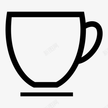 茶杯饮料自助餐厅图标图标