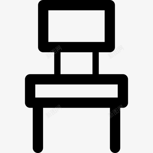 椅子最小学校直线图标svg_新图网 https://ixintu.com 最小学校 椅子 直线