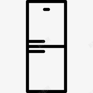 冰箱线性家用元件线性图标图标