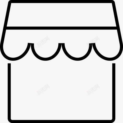 shop商店svg_新图网 https://ixintu.com shop商店 线性