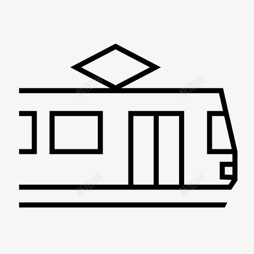 有轨电车城市公共图标svg_新图网 https://ixintu.com 1emtech 交通 公共 城市 有轨电车 铁路