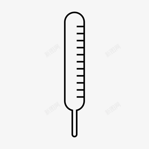 温度计护理健康图标svg_新图网 https://ixintu.com 健康 医疗 医院 护理 温度 温度计