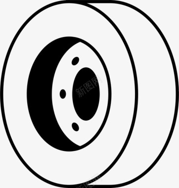 车轮汽车轮胎图标图标