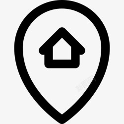 地产地理位置房屋位置房地产地图和地理位置线图标高清图片