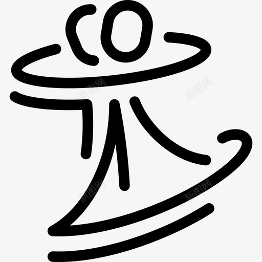 舞蹈普通艺术线性图标svg_新图网 https://ixintu.com 普通艺术 线性 舞蹈