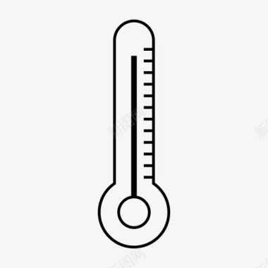 温度计摄氏度热量图标图标