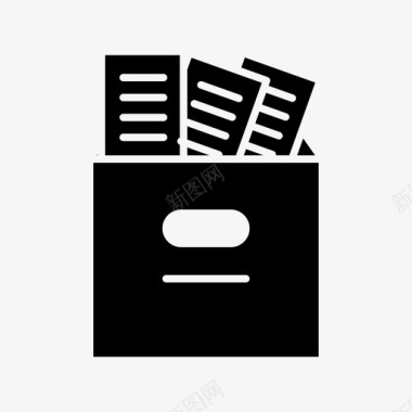 存档文件盒文档图标图标