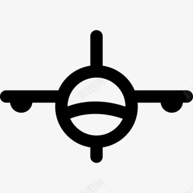 飞机运输车辆线直线图标图标