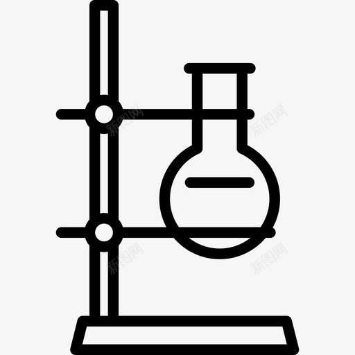 铁架实验室设备线性图标svg_新图网 https://ixintu.com 实验室设备 线性 铁架