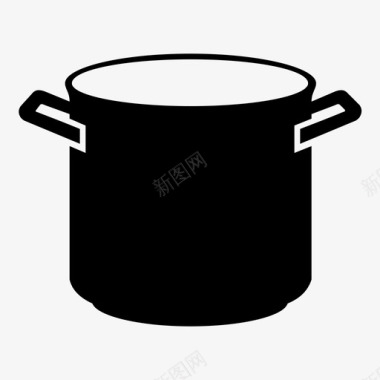 锅煮沸自助餐厅图标图标