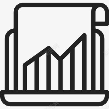 统计分析数字营销图标图标