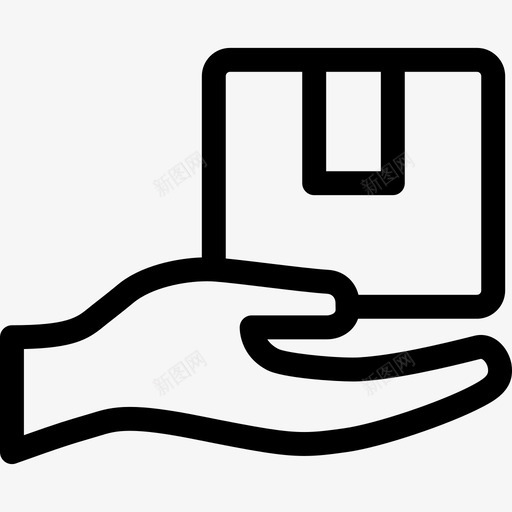 手头交货直线物流图标svg_新图网 https://ixintu.com 手头交货 直线物流