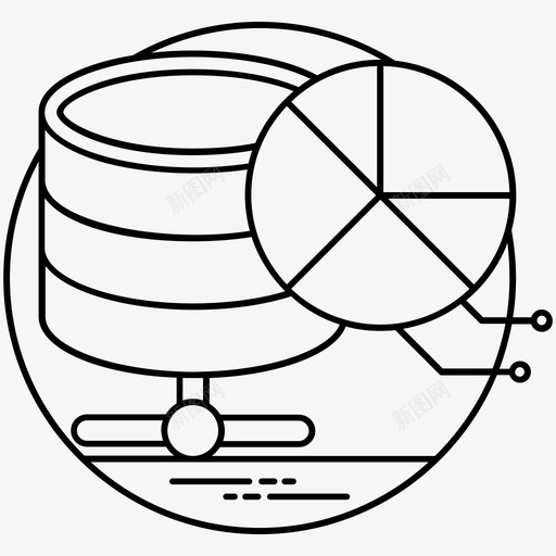 大数据数据挖掘数据库管理图标svg_新图网 https://ixintu.com 业务和数据管理线图标 大数据 数据库管理 数据挖掘 服务器托管