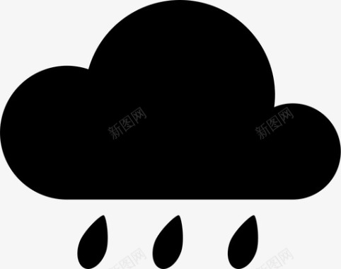 雨云湿度图标图标