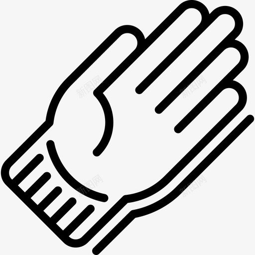 手套冬季必备品直纹图标svg_新图网 https://ixintu.com 冬季必备品 手套 直纹
