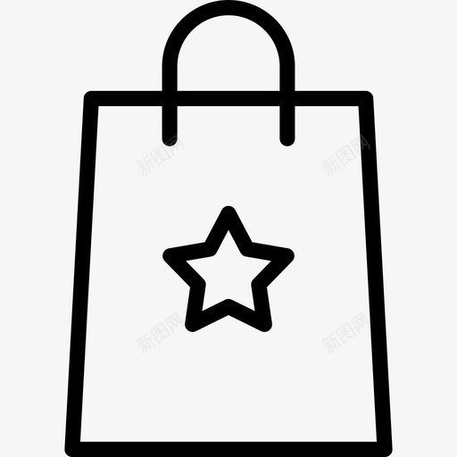 礼品袋圣诞和玩具直系图标svg_新图网 https://ixintu.com 圣诞和玩具 直系 礼品袋