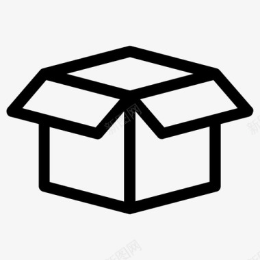 箱子包裹装运图标图标