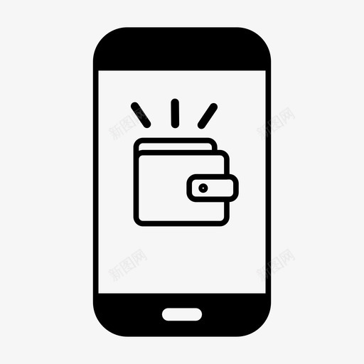 在线支付钱包智能手机图标svg_新图网 https://ixintu.com 在线支付 智能手机 钱包