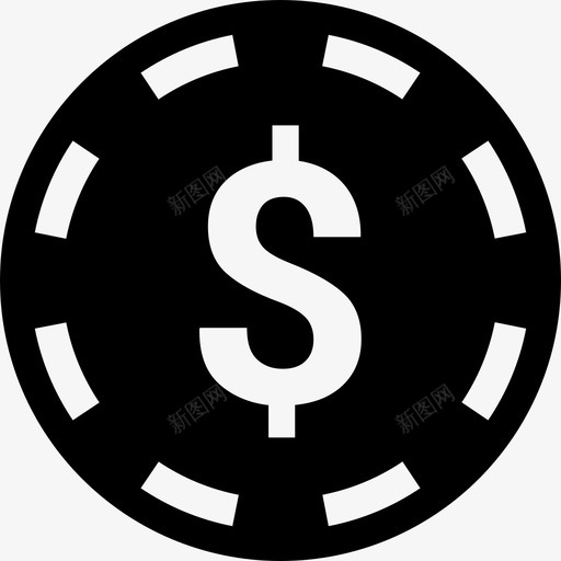 扑克牌上的美元符号图标svg_新图网 https://ixintu.com 扑克牌上的美元符号