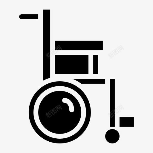 轮椅残疾人医疗图标svg_新图网 https://ixintu.com 交通 医疗 旅社 残疾人 轮椅