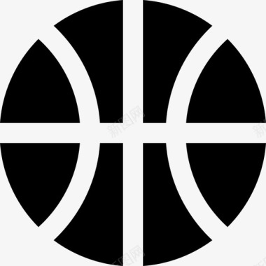 篮球实心篮球元素填充图标图标