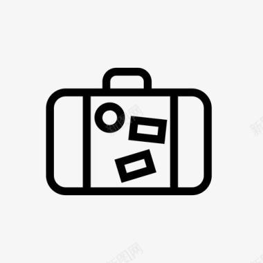 行李旅行后备箱图标图标