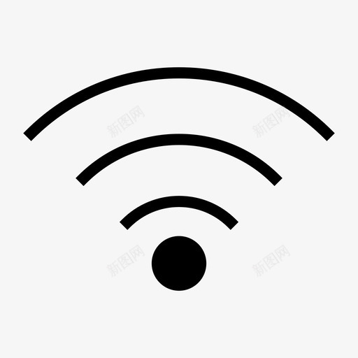 网络连接热点图标svg_新图网 https://ixintu.com wifi 信号 开发用户界面图标 热点 网络 网页设计 连接