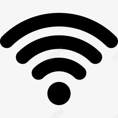 Wifi技术酒店信号图标图标