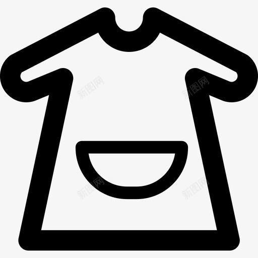 幼儿园的衣服最小的学校线性图标svg_新图网 https://ixintu.com 幼儿园的衣服 最小的学校 线性