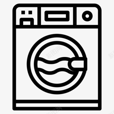 洗衣机电器家具图标图标