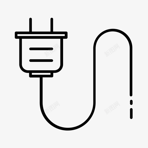方形插头电气保护器图标svg_新图网 https://ixintu.com 保护器 插头和插座类型遍布世界各地 插座 方形插头 浪涌 电气
