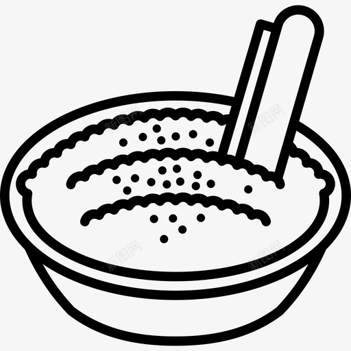 米饭布丁食物西班牙食物图标svg_新图网 https://ixintu.com 米饭布丁 西班牙食物 食物